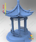 凉亭模型_学员3D圆雕作品