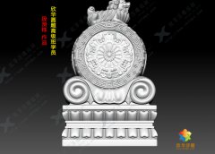 石鼓门墩3D模型_学员zbrush作品