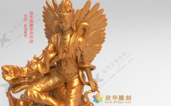 鱼龙观音3D模型_学员zbrush作品