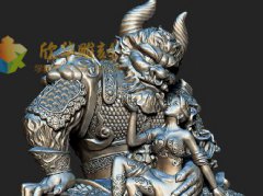 牛魔王D模型_学员zbrush雕刻作品-欣华雕刻培训学校