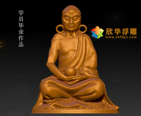 zbrush制作罗汉