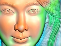 美女浮雕头像_精雕培训_欣华浮雕