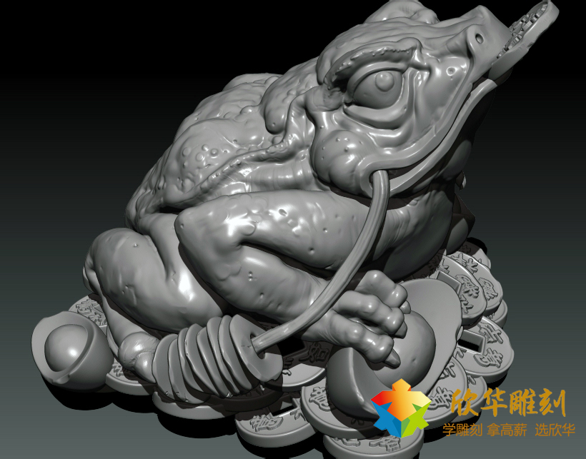 金蟾3d设计_zbrush雕刻设计