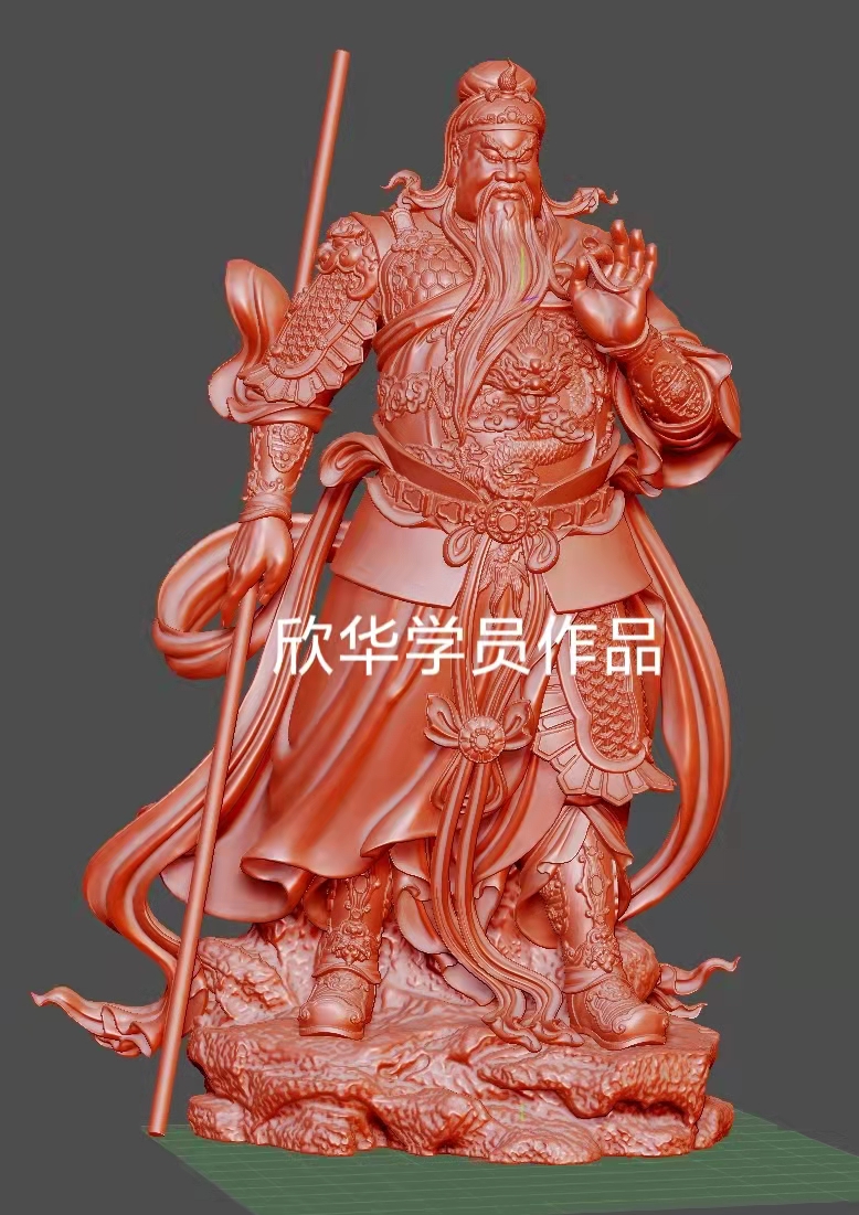 欣华学员zbrush制作关公像